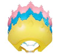 Didiseaon 3pcs Boys and Girls Shampoo Caps for Bathing Protection Hair Washing Shields for Toddlers Easy to Use in Shower
