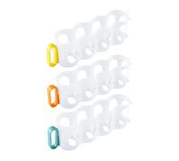 Didiseaon 3pcs Can Fridge Organizer Soda Beer Drinks Storage Box for Refrigerator Side Door Vertical Cabinet Multi Hole Plastic