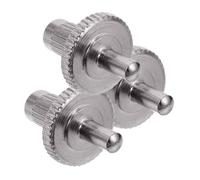 Didiseaon 3pcs Chrome Electric Guitar Bridge Studs Replacement Screws Compatible with Tremolo Systems for Bass and Electric Guitars Easy Installation Metal Parts