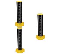 Didiseaon 3pcs Contour Gauge Tool with Magnetic Base Dual Purpose Leveling Ruler for Tile Installation and Suspended Ceilings Accurate Measurement with Scale Simplifies Tiling Process