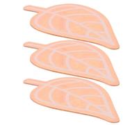 Didiseaon 3pcs Copper Bird Bath Cleaning Disc 0.6mm Leaf Shape | 99.99% Copper, Universal Fit for Shallow Ceramic Bowls, Gold Finish, Year round Outdoor Use