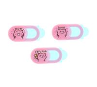 Didiseaon 3PCS Cute Pig Webcam Cover Practical Privacy Sticker for Laptop Tablet and Phone Easy to Install Detach Prevents Camera Hacking for Personal Privacy Protection