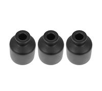Didiseaon 3pcs Decorative Essential Oil Bottles Thick Containers for Home Office Desk Decor Elegant Black Frosted Design with Smooth Base