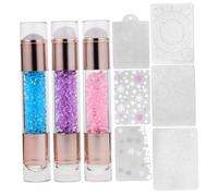 Didiseaon 3pcs Double-ended Nail Art Stamper Pen Kit Colorful Silicone Manicure Tools for Professional and Beginner Nail Design Use Stampers for Unique Decorations Random Color