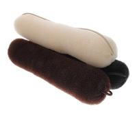 Didiseaon 3pcs Elastic Hair Bun Makers Set for Women and Black Beige Coffee Hair Donut Tools for Updo Styling for Teen