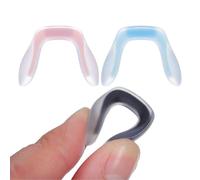 Didiseaon 3Pcs Eyeglass Nose Pad Replacement Silicone Plastic Nose Piece for Glasses Increase Height Prevent Slipping Reduce Nose Burden for Flat Optical Frames