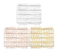 Didiseaon 3pcs Felt Letter Board Plastic Message Board with Letters Numbers Symbols Set Changeable Character for Office and Home Use Gold Silver Rose Gold Colors