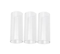 Didiseaon 3pcs Glass Guitar Slide Smooth Gliding Surface Heat Treated White Medium Bottleneck for Professional Guitar Players