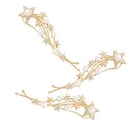 Didiseaon 3pcs Hair Clips Decors Hair Barrettes Women Hairpins Rhinestone Bobby Hairpins for Long Thick