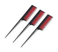 Didiseaon 3pcs Hair Coloring Comb Set Black Hairdressing Styling Tools for Salon Use Professional Hair Dyeing Applicator Combs