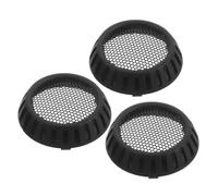 Didiseaon 3pcs Hair Dryer Back Cover Replacement with Ventilated Nylon Mesh, Dryer Attachment Cap for Professional Salon Settings and Travel Use, Sturdy Black round Rear Cover