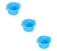 Didiseaon 3pcs Hair Removal Wax Warmer Silicone Bowl High Temperature Resistant Wax Melt Liner for Easy Application for Home Waxing and Beauty Treatments