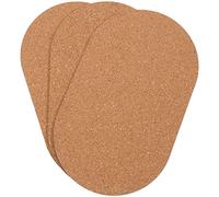 Didiseaon 3pcs Hamster Running Wheel Cork Pad Non-slip Ground Mat Large 22x14cm Wheel Base Pad Cage Pet Exercise Mat for Small Animals