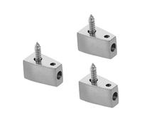 Didiseaon 3pcs Headless Guitar String Lock Nut for Electric Bass Guitar Split Modular Brass Replacement Bridge Retainer Secure String Positioning with Enhanced Sustain and Durability