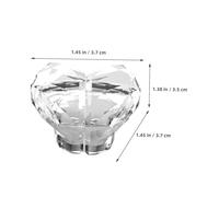 Didiseaon 3pcs Heart-Shaped Toilet Flush Button Handle Multifunctional Toilet Tank Push Button for Bathroom Long Nail Friendly Press Tool Transparent Design for Easy Flushing and Opening