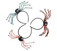 Didiseaon 3pcs Imitation Spider Hair Hoop for Halloween Parties Creative Cosplay Accessories with Legs for Birthday and Dance Celebrations Selection Random Color
