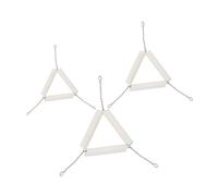 Didiseaon 3pcs Laboratory Crucible Holder Triangle Clay Crucible Rack for Chemistry Heating Experiments Science Equipment with Stable Base and High Temperature Resistance