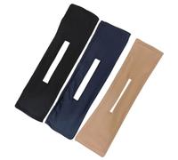 Didiseaon 3pcs Lazy Hair Curler Bun Maker Set with Elastic Bands, Hair Styling Tools for Women, Includes Khaki, Black and Navy Blue, Suitable for Quick Updo and Messy Buns