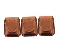 Didiseaon 3pcs Leather Lighter Protective Sleeve Cigarette Lighter Cover Portable Case Mini Clipper Socket Cover Pouch