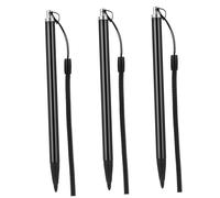 Didiseaon 3pcs Metal Resistive Touch Screen Stylus Pen Set Anti-Lost Design for Tablets and Smartphones High Sensitivity Touch Pens for Universal Use