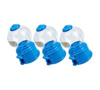 Didiseaon 3pcs Mini Bubblegum Candy Machine Dispenser for Compact Desktop Vending with Coin Bank Function Cute Plastic Gumball Container for Birthday Party Favors