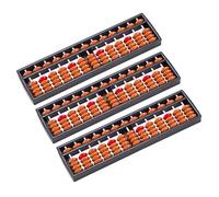 Didiseaon 3Pcs Mini Counting Abacuses for Portable Educational Math Tools Lightweight Abacus for Boys and Learning Counting Skills and Smooth Finish