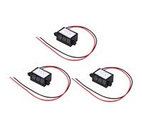 Didiseaon 3pcs Mini Waterproof Voltmeter 0.28 Inch Two-wire 3. -3 Voltage Tester Meter