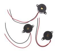 Didiseaon 3pcs Piezo Buzzer Continuous Tone Buzzer Active Electronic with Complete Drive Circuit Wide Voltage Power Supply Black Ppo for Electronics Reminder Projects