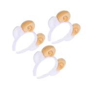 Didiseaon 3pcs Plush Sheep Horn Headbands Soft Makeup Animal Headbands for Spa and Face Washing Women Hair Accessories Sheep Horns