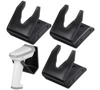 Didiseaon 3pcs Portable Barcode Scanner Holder Plastic Desk Barcode Scanners Stand Handheld Reader Holder with Convenient Mounting Versatile Use Black for Retail Stores Wall Mount