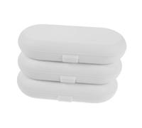 Didiseaon 3pcs Portable Water Flosser Hard Case with Protection Plastic Storage Box for Oral Irrigator and Nozzle Organizer Impact-Resistant Travel Container Compatible with Philips