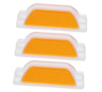 Didiseaon 3pcs Reflective Pavement Markers for Driveway High Visibility Road Guide Signs with Installation Accessories for Garage Highway Safety