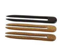 Didiseaon 3pcs Retro Wooden u Hairpin Decorative Hair Pins for Women Bobby Pins Natural Ebony Sandalwood Gentle Hair