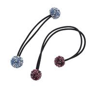 Didiseaon 3pcs Rhinestone Hair Ropes Glitter Scrunchies for Women Elastic Ponytail Holders Fashion Hair Ties Accessory