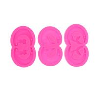 Didiseaon 3pcs Silicone Jewelry Molds with Hole for Resin Casting Moon Wolf Mermaid Tail Cat Shapes DIY Earring and Necklace Pendant Moulds for Epoxy Resin Crafting