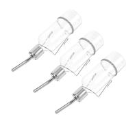 Didiseaon 3pcs Small Pet Water Dispenser Rabbit Stainless Steel Lightweight Fountain for Hamsters Cats Puppy No Dripping Cage Water Feeder