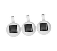 Didiseaon 3Pcs Solar Gutter Lights LED Fence Lamps with White Light Outdoor Solar-Powered Garden Wall Lighting for Pathways Lawns Porches Up to Hours