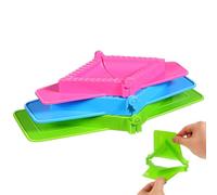 Didiseaon 3pcs Square-Shaped Plastic Dumpling Maker Mold Set Lightweight and Easy to Clean Non-Stick Handheld Dumpling Tool for Kitchen Cooking and Food Preparation