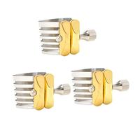 Didiseaon 3pcs Stainless Steel Saxophone Clip for Alto Sax Easy to Install Sax Fastener Lightweight and Compact Wind Instrument Accessory for Professional Players