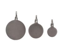 Didiseaon 3pcs Stainless Steel Shooting Targets Set 2/3/4cm Center Circle Diameter for Outdoor Practice, Hanging and Sturdy Exercise Targets for Archery and Shooting Training