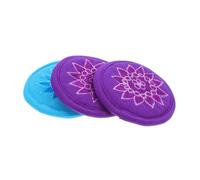 Didiseaon 3Pcs Tibetan Singing Bowl Pads with Delicate Embroidered Cushions for Meditation Sound Bowls and Buddhist Supplies Portable Purple Blue Cushions for Vibration Healing and Prayer