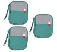 Didiseaon 3pcs Tiny Small Medicine Organizer Bag Portable Container for Travel Fitness