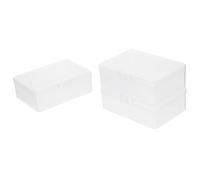 Didiseaon 3pcs Transparent Card Storage Boxes for Playing Cards Clear Cases with Lids Stackable Organizer Containers and Neat Game Deck Storage