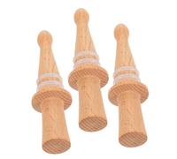 Didiseaon 3Pcs Wooden Wine Bottle Stoppers Shaped Corks Airtight Seal for Wine Bottles for Parties