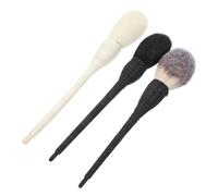 Didiseaon 3pcs Wool Powder Brush Rattan Handle for Blusher Application Makeup Tools for Woman Lady Female Man