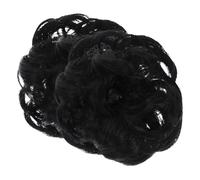 Didiseaon 3sets Invisible Women's Messy Bun Hairpiece Human Hair Fake Bangs for Wedding Prom Date 2pcs*3