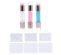 Didiseaon 3sets Silicone Nail Art Stamper Kit French Tip Manicure Tool Dual Head Nail Art Stampers Design Kit