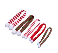Didiseaon 3sets Stylish Pet Christmas Scarf Plaid Pattern Mini Scarves for Dogs Pet Decor 5pcs*3