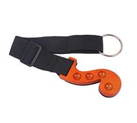 Didiseaon 4 Holes Wooden Cello End-Pin Stopper Anti-Slip Spike Floor Protector Anchor Rest for Cellist Performance, Black and Orange Non-Slip End Pin Holder Mat