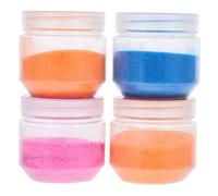 Didiseaon 4 Pcs Creative Colorful DIY Hydrophobic Sand for Educational Non-wetting Sand for Indoor and Outdoor Play Stimulates Imagination and Craft Skills Random Colors Random Color